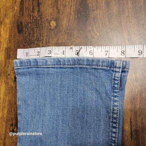 Vtg Levi's Jeans Size 5 Flare 524 Too Super Low Medium Light Wash Y2K Western - Picture 10 of 10